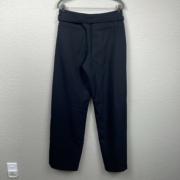 New Dion Lee Hook Detailed Wide Leg Trouser Pants Black Wool Blend Sz 6 - Picture 7 of 16